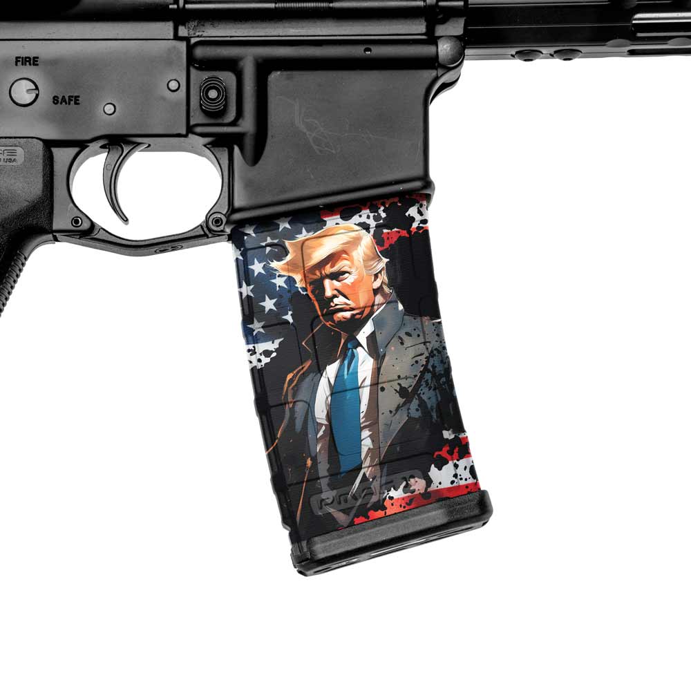 AR - 15 Mag Skin (President Trump) - GunSkins