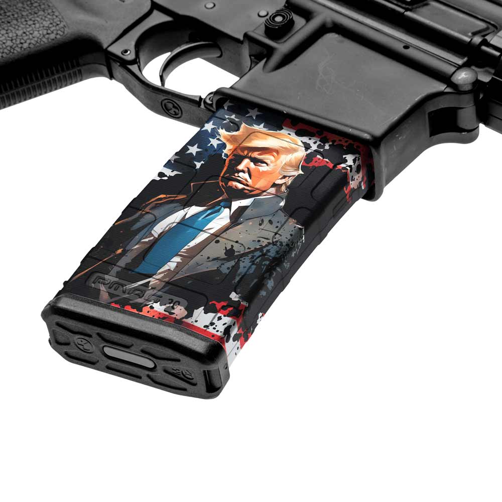 AR - 15 Mag Skin (President Trump) - GunSkins