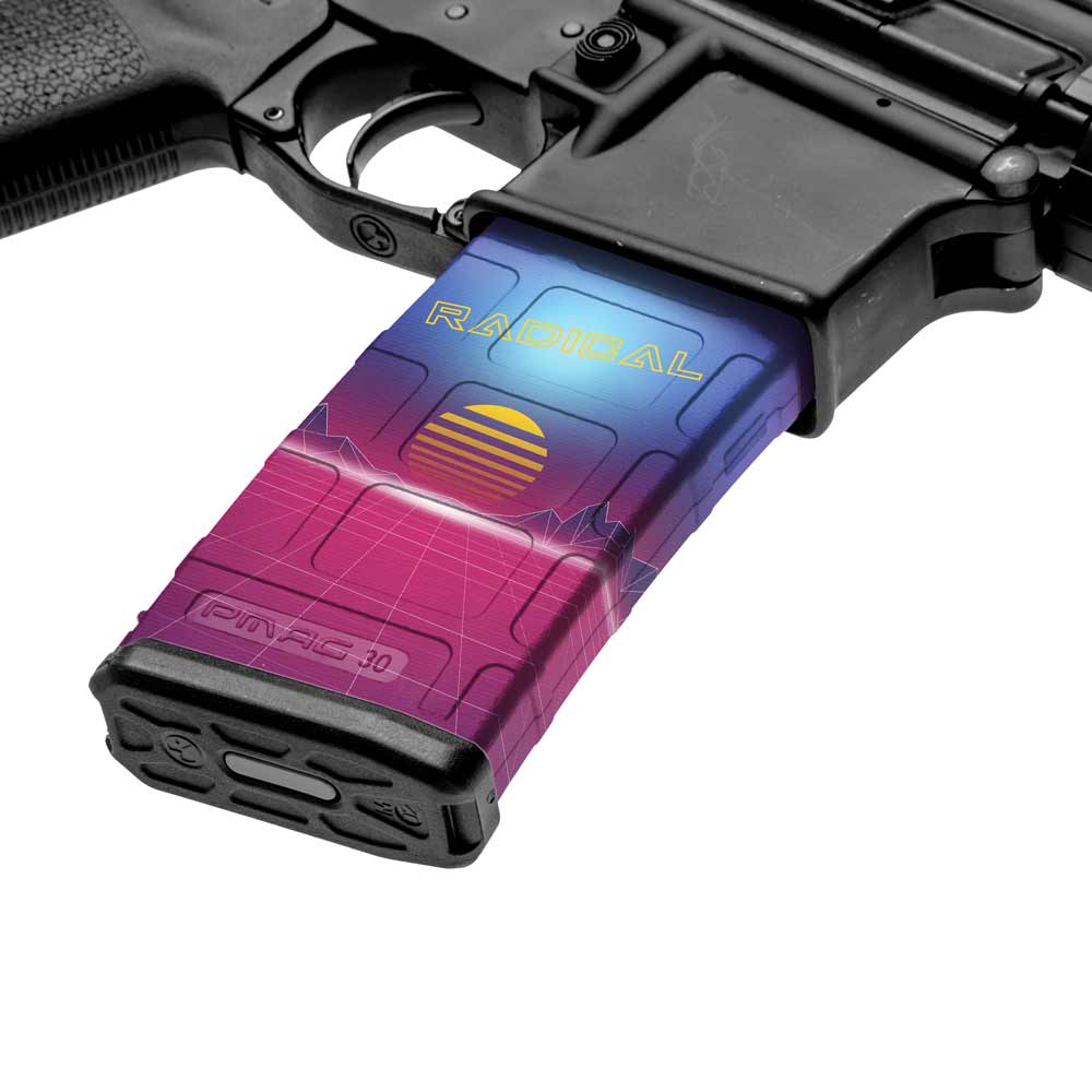 AR - 15 Mag Skin (Retrowave) - GunSkins