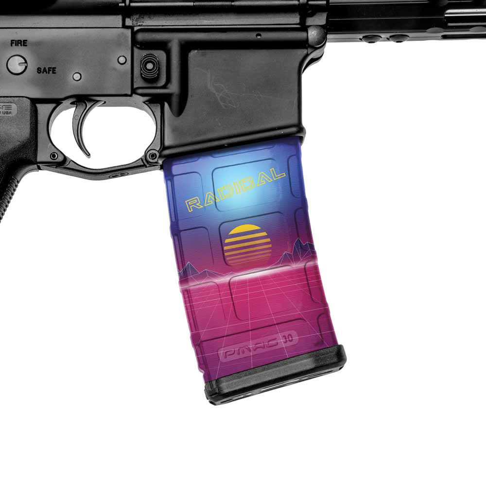 Ar-15 Mag Skin (retrowave) – Gunskins